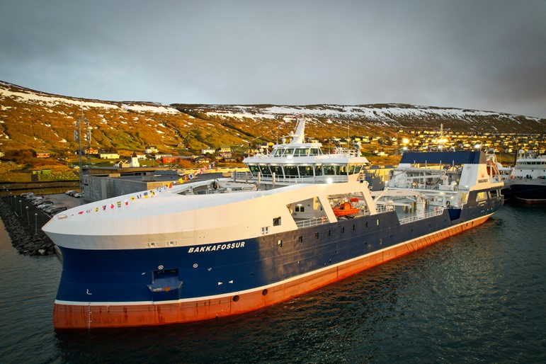 Hybrid well boat Bakkafossur added to Bakkafrost Faroe Islands fleet